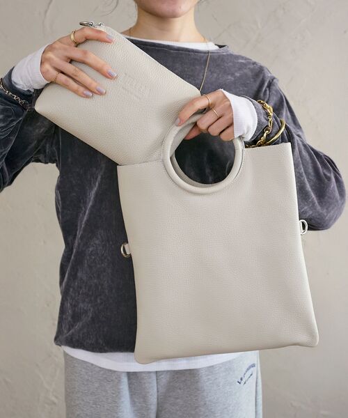 le.coeur blanc(ルクールブラン)の「MILLELA FIRENZE サークルハンドバッグ(ハンドバッグ・レディース・シルバー/ブラック/オフホワイト・FREE)」の9枚目の写真