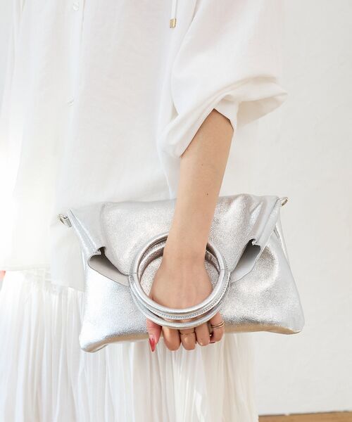 le.coeur blanc(ルクールブラン)の「MILLELA FIRENZE サークルハンドバッグ(ハンドバッグ・レディース・シルバー/ブラック/オフホワイト・FREE)」の16枚目の写真