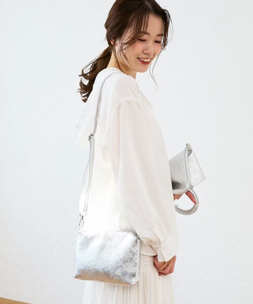 le.coeur blanc(ルクールブラン)の「MILLELA FIRENZE サークルハンドバッグ(ハンドバッグ・レディース・シルバー/ブラック/オフホワイト・FREE)」の20枚目の写真
