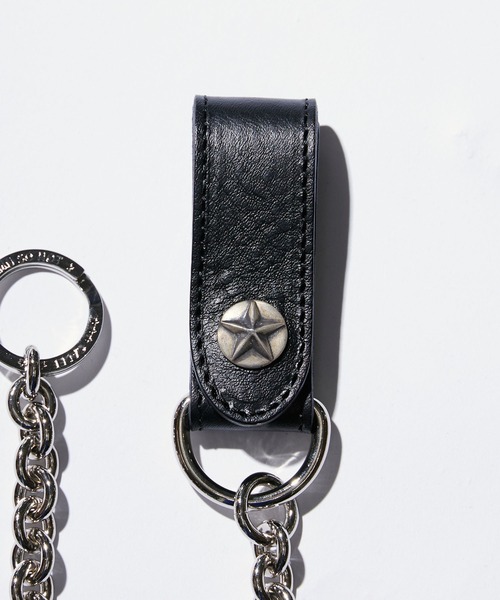 CALEE（キャリー）の「CALEE/キャリー SILVER STAR CONCHO LEATHER WALLET CHAIN レザー ウォレットチェーン 2026年春夏（ウォレットチェーン・メンズ・ブラック・FREE）」の8枚目の写真