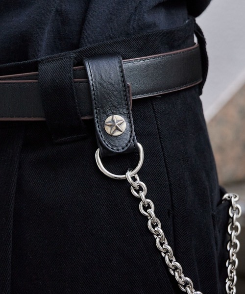 CALEE（キャリー）の「CALEE/キャリー SILVER STAR CONCHO LEATHER WALLET CHAIN レザー ウォレットチェーン 2026年春夏（ウォレットチェーン・メンズ・ブラック・FREE）」の12枚目の写真