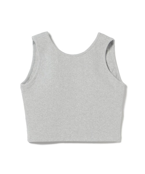 BEAMS HEART（ビームスハート）の「カップ付き クロップド タンク（タンクトップ・レディース・ライトグレー/チャコールグレー/オフホワイト・MEDIUM/SMALL）」の8枚目の写真