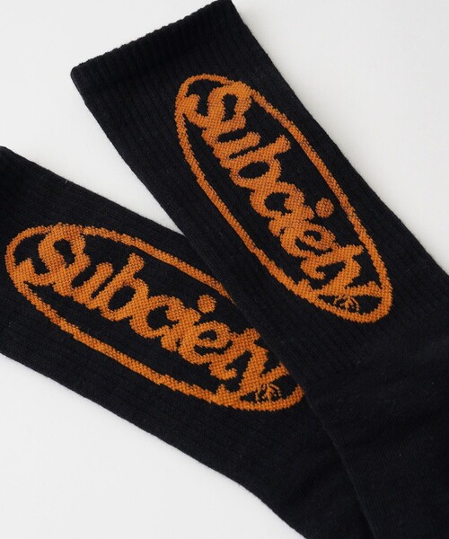Subciety(サブサエティ)の「Oval logo socks(ソックス/靴下・メンズ・ホワイト/ブラック・FREE)」の20枚目の写真