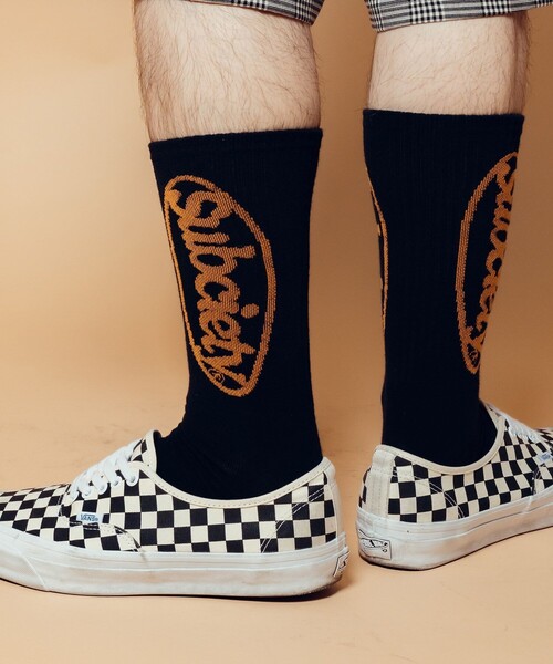 Subciety(サブサエティ)の「Oval logo socks(ソックス/靴下・メンズ・ホワイト/ブラック・FREE)」の22枚目の写真