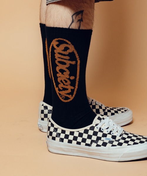Subciety(サブサエティ)の「Oval logo socks(ソックス/靴下・メンズ・ホワイト/ブラック・FREE)」の14枚目の写真