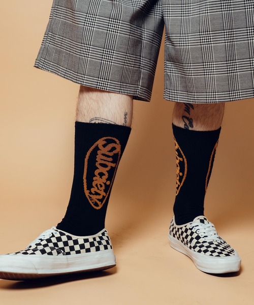Subciety(サブサエティ)の「Oval logo socks(ソックス/靴下・メンズ・ホワイト/ブラック・FREE)」の16枚目の写真