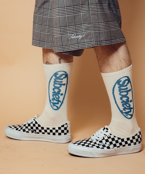 Subciety(サブサエティ)の「Oval logo socks(ソックス/靴下・メンズ・ホワイト/ブラック・FREE)」の11枚目の写真