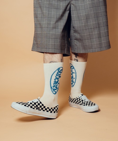 Subciety(サブサエティ)の「Oval logo socks(ソックス/靴下・メンズ・ホワイト/ブラック・FREE)」の8枚目の写真