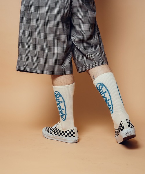 Subciety(サブサエティ)の「Oval logo socks(ソックス/靴下・メンズ・ホワイト/ブラック・FREE)」の9枚目の写真