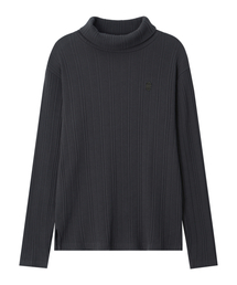 MIDSUN（ミッドサン）の「Ribbed Slim Turtle Neck-Charcoal（Tシャツ/カットソー）」