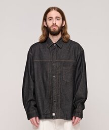 CB ウォッシングデニムシャケット（黒青）
