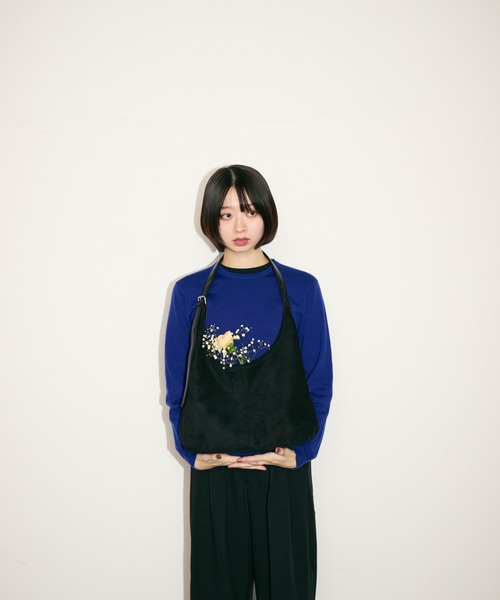 TONER（トナー）の「スエードトーンバッグ/ロゴプレート付き（ショルダーバッグ・レディース・ブラック/ベージュ/ブラウン・FREE）」の18枚目の写真