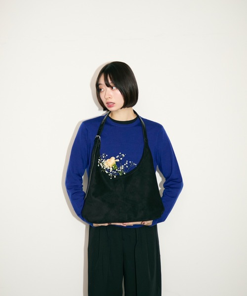 TONER（トナー）の「スエードトーンバッグ/ロゴプレート付き（ショルダーバッグ・レディース・ブラック/ベージュ/ブラウン・FREE）」の21枚目の写真