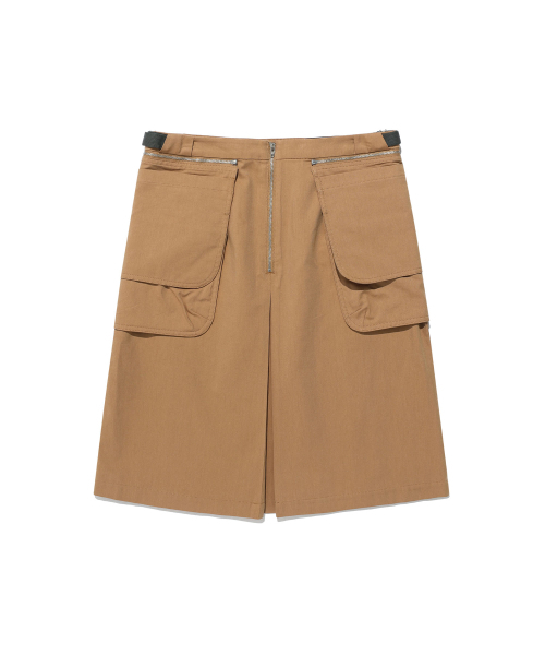 NICE GHOST CLUB(ナイスゴーストクラブ)の「FFATS PLEATS BELT POCKET SKIRT_BEIGE(NG2FSUPA91A)(スカート・レディース・その他・S/M)」の2枚目の写真