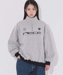 PIECEMAKER（ピースメーカー）の「PIECE TEAM HALF ZIP CREW (GREY)（その他トップス）」