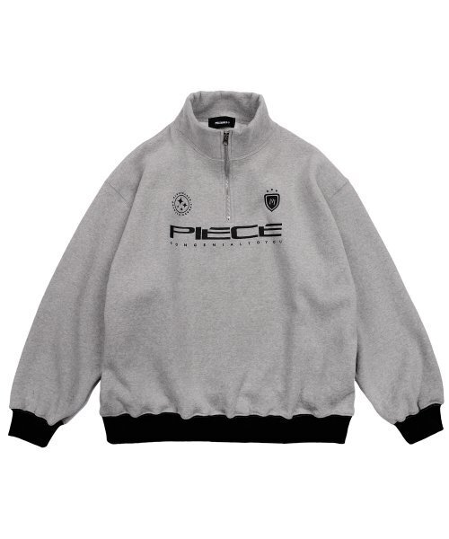 PIECEMAKER（ピースメーカー）の「PIECE TEAM HALF ZIP CREW (GREY)（その他トップス・レディース・その他・FREE）」の2枚目の写真