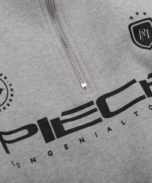 PIECEMAKER（ピースメーカー）の「PIECE TEAM HALF ZIP CREW (GREY)（その他トップス・レディース・その他・FREE）」の5枚目の写真