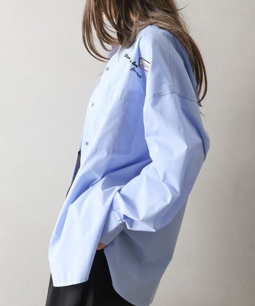 SpRay（スプレイ）の「刺繍シャツ（シャツ/ブラウス・レディース・ブルー系その他/ピンク系その他/サックスブルー/オフホワイト・FREE）」の17枚目の写真
