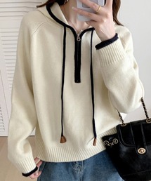 NoBelle（ノベル）の「ハーフジップニットパーカー（パーカー）」