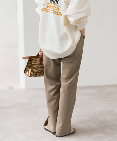 Spick & Span（スピックアンドスパン）の「スリットイージーパンツ（その他パンツ・レディース・ブラック系その他/ベージュ/ブラウン・40/38/36）」の15枚目の写真