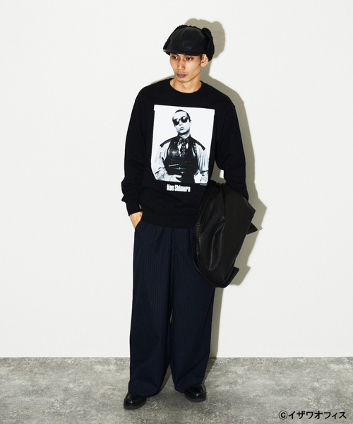 JOURNAL STANDARD（ジャーナルスタンダード）の「【WEB限定】志村けん × JOURNAL STANDARD プリント スウェット（スウェット・メンズ・ブラック/グレー・SMALL/MEDIUM/X-LARGE/LARGE）」の7枚目の写真