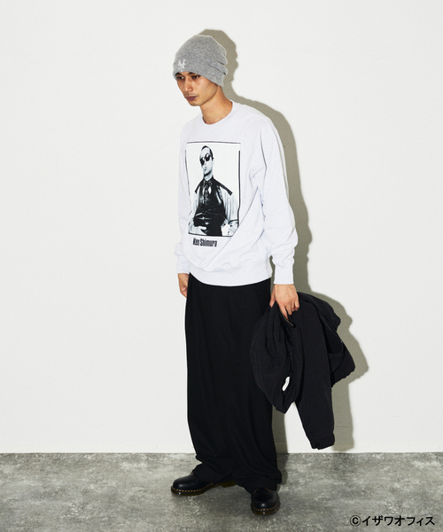 JOURNAL STANDARD（ジャーナルスタンダード）の「【WEB限定】志村けん × JOURNAL STANDARD プリント スウェット（スウェット・メンズ・ブラック/グレー・SMALL/MEDIUM/X-LARGE/LARGE）」の16枚目の写真