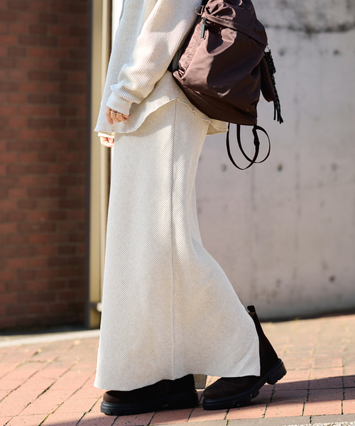 FRAMeWORK（フレームワーク）の「≪追加≫ワッフルストレートスカート（スカート・レディース・ピンク/ライトグレー/ネイビー・38/36）」の11枚目の写真