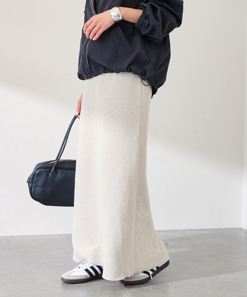 FRAMeWORK（フレームワーク）の「≪追加≫ワッフルストレートスカート（スカート・レディース・ピンク/ライトグレー/ネイビー・38/36）」の19枚目の写真