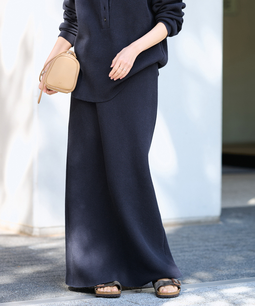 FRAMeWORK（フレームワーク）の「≪追加≫ワッフルストレートスカート（スカート・レディース・ピンク/ライトグレー/ネイビー・38/36）」の19枚目の写真