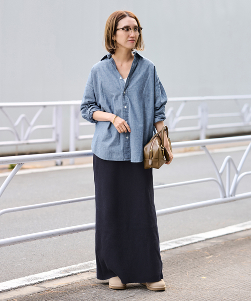 FRAMeWORK（フレームワーク）の「≪追加≫ワッフルストレートスカート（スカート・レディース・ピンク/ライトグレー/ネイビー・38/36）」の22枚目の写真