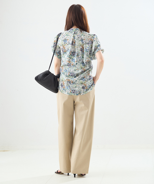 journal standard L'essage（ジャーナルスタンダードレサージュ）の「《WEB限定追加》DEVEAUX/ドットタックスリーブシャツ（シャツ/ブラウス・レディース・チョコ/レッド/ホワイト系その他・FREE）」の12枚目の写真