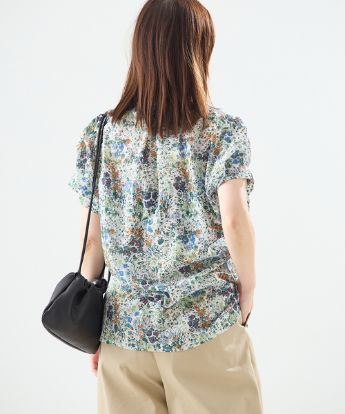 journal standard L'essage（ジャーナルスタンダードレサージュ）の「《WEB限定追加》DEVEAUX/ドットタックスリーブシャツ（シャツ/ブラウス・レディース・チョコ/レッド/ホワイト系その他・FREE）」の15枚目の写真