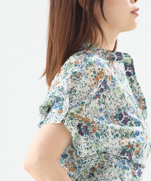 journal standard L'essage（ジャーナルスタンダードレサージュ）の「《WEB限定追加》DEVEAUX/ドットタックスリーブシャツ（シャツ/ブラウス・レディース・チョコ/レッド/ホワイト系その他・FREE）」の16枚目の写真