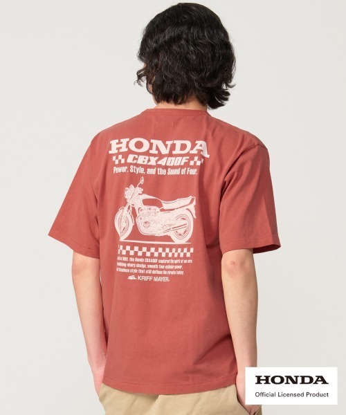 KRIFF MAYER(クリフメイヤー)の「HONDAコラボT(CBX400F)(Tシャツ/カットソー・メンズ・チャコール/ブルー/ナチュラル/グリーン/レッド・LARGE/MEDIUM/X-LARGE)」の1枚目の写真