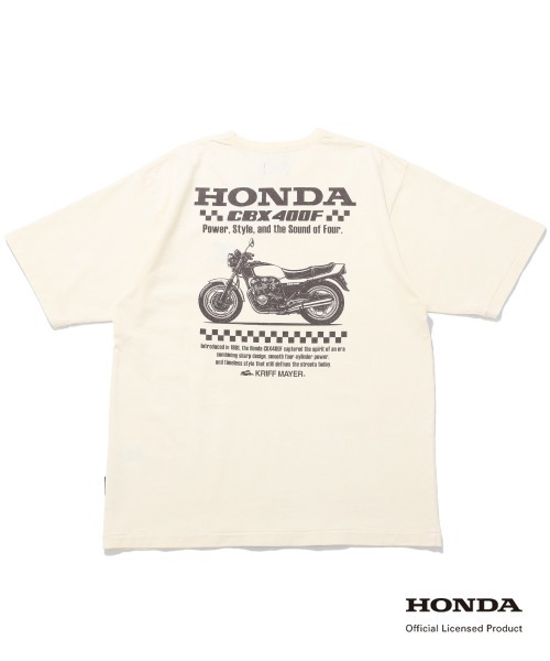 KRIFF MAYER(クリフメイヤー)の「HONDAコラボT(CBX400F)(Tシャツ/カットソー・メンズ・チャコール/ブルー/ナチュラル/グリーン/レッド・LARGE/MEDIUM/X-LARGE)」の6枚目の写真