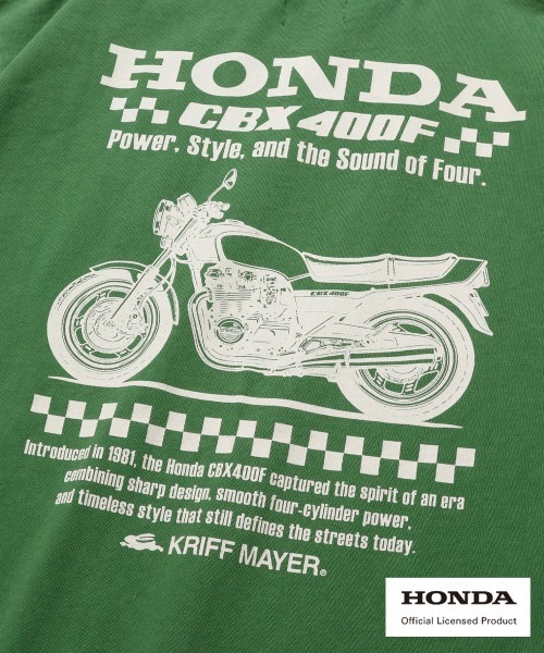 KRIFF MAYER(クリフメイヤー)の「HONDAコラボT(CBX400F)(Tシャツ/カットソー・メンズ・チャコール/ブルー/ナチュラル/グリーン/レッド・LARGE/MEDIUM/X-LARGE)」の18枚目の写真