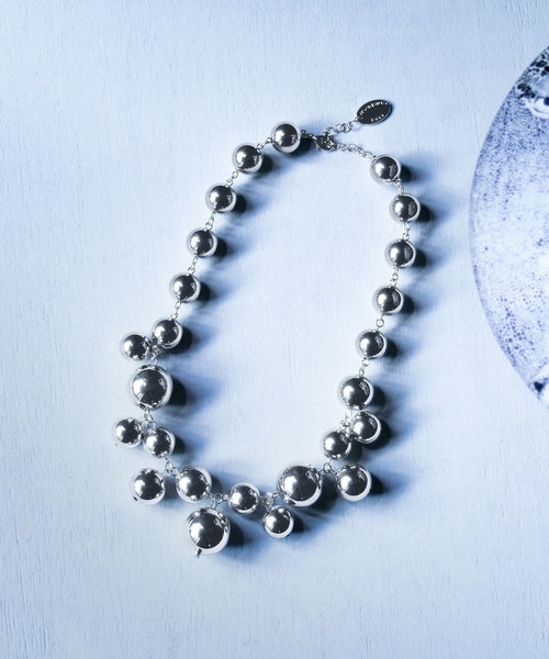ROSE BUD(ローズバッド)の「LARGE BALL NECKLACE(ネックレス・レディース・シルバー・ONE SIZE)」の1枚目の写真