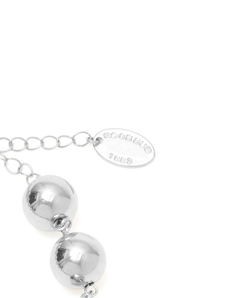 ROSE BUD(ローズバッド)の「LARGE BALL NECKLACE(ネックレス・レディース・シルバー・ONE SIZE)」の3枚目の写真