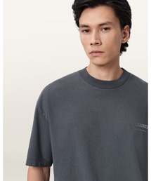 ALLSAINTS（オールセインツ）の「XANDER FLOCKED LOGO OVERSIZED T-SHIRT | XANDER フロック加工 ロゴ オーバーサイズ Tシャツ（Tシャツ/カットソー）」