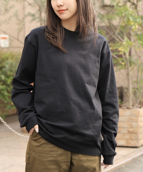 HANES(ヘインズ)の「Hanes BEEFY L/S T-SHIRT / H5186 秋服 冬服(Tシャツ/カットソー・メンズ・ブラック/ホワイト/ネイビー・S/M/L)」の10枚目の写真