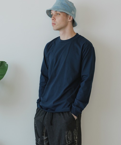 HANES(ヘインズ)の「Hanes BEEFY L/S T-SHIRT / H5186 秋服 冬服(Tシャツ/カットソー・メンズ・ブラック/ホワイト/ネイビー・S/M/L)」の15枚目の写真