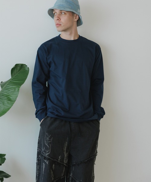 HANES(ヘインズ)の「Hanes BEEFY L/S T-SHIRT / H5186 秋服 冬服(Tシャツ/カットソー・メンズ・ブラック/ホワイト/ネイビー・S/M/L)」の16枚目の写真