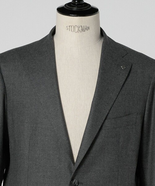 TAGLIATORE（タリアトーレ）の「＜TAGLIATORE＞サキソニー ソリッド シングル 2ボタン テーラードジャケット（テーラードジャケット・メンズ・ダークグレー・48）」の9枚目の写真