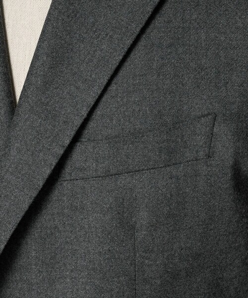 TAGLIATORE（タリアトーレ）の「＜TAGLIATORE＞サキソニー ソリッド シングル 2ボタン テーラードジャケット（テーラードジャケット・メンズ・ダークグレー・48）」の13枚目の写真