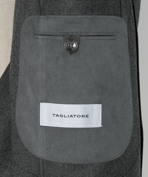 TAGLIATORE（タリアトーレ）の「＜TAGLIATORE＞サキソニー ソリッド シングル 2ボタン テーラードジャケット（テーラードジャケット・メンズ・ダークグレー・48）」の16枚目の写真