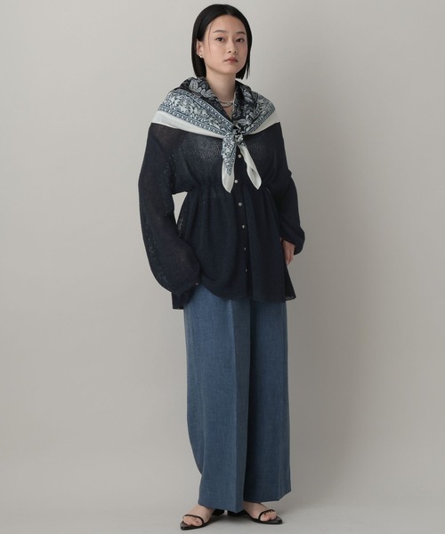 A part by（アパートバイ）の「シルクコンスカーフ／アソート（バンダナ/スカーフ・レディース・グリーン系その他5/ベージュ/ネイビー・FREE）」の21枚目の写真