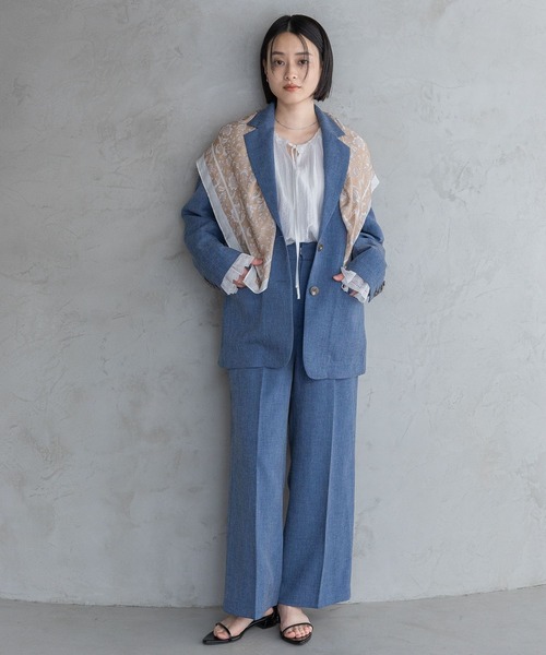 A part by（アパートバイ）の「シルクコンスカーフ／アソート（バンダナ/スカーフ・レディース・グリーン系その他5/ベージュ/ネイビー・FREE）」の10枚目の写真