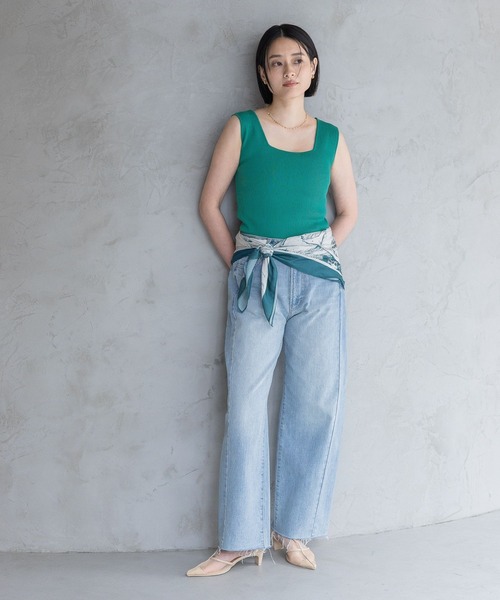 A part by（アパートバイ）の「シルクコンスカーフ／アソート（バンダナ/スカーフ・レディース・グリーン系その他5/ベージュ/ネイビー・FREE）」の16枚目の写真