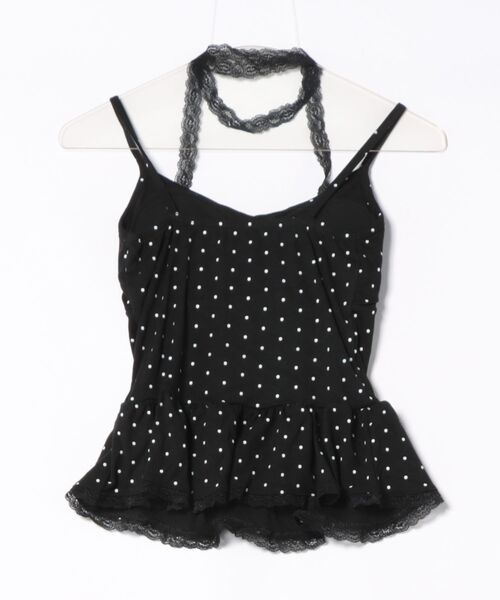 almo（アルモ）の「【LAMPOON】ドットフリルキャミソール（キャミソール・レディース・グレー/ホワイト/ブラック・FREE）」の13枚目の写真