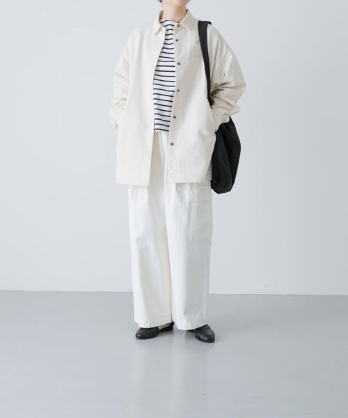 かぐれ（カグレ）の「コットンドビージャケット（その他アウター・レディース・チャコールグレー/アイボリー・FREE）」の18枚目の写真